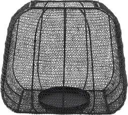 PTMD Rayna Vierkante Lantaarn - 38 x 30 x 32 cm - Metaal - Zwart