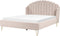 AMBILLOU - Bed - Lichtbeige - 180 x 200 cm - Polyester
