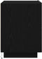 vidaXL - Nachtkastjes - met - LED - Verlichting - 2 - stuks - Zwart - Eiken - 45x40x55 - cm