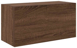 vidaXL - Badkamerwandkast - 60x25x30 - cm - bewerkt - hout - bruin - eikenkleur