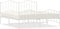 vidaXL - Bedframe - met - hoofd- - en - voeteneinde metaal - wit - 160x200 - cm
