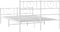 vidaXL - Bedframe - met - hoofd- - en - voeteneinde - metaal - wit - 160x200 - cm