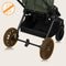 Lionelo Mika Plus Kinderwagen - All-Terrain Wielen - Lichtgewicht - Verstelbare Zitting - XXL Kap UPF 50+ - Compact Opvouwbaar - Set: Klamboe Voetenzak Regenhoes Draagriem