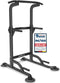 DH FitLife Power Tower - Dip Station - Vrijstaand - Zwart