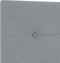 vidaXL - Hoofdbord - met - Knopen - - - Lichtgrijs - - - 200 - cm - - - Stof