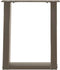 vidaXL - Salontafelpoten - 2 - st - U-vormig - 28x(42-43) - cm - staal - naturel