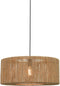 GOOD&MOJO Hanglamp Iguazu - Jute - Recht - Ø60cm - Scandinavisch,Bohemian - Hanglampen Eetkamer, Slaapkamer, Woonkamer