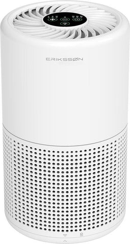 Erikssøn Luchtreiniger - wit - 6W - 24dB - 1 Hepa Filter - 2,35Kg - (B)14.50x(H)25.50cm