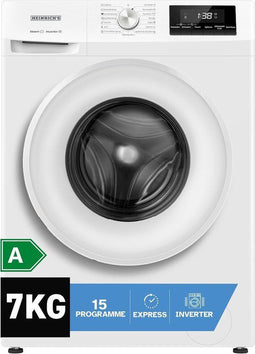 HEINRICH'S HWM 6107W - Wasmachine - 7 kg 1400 tpm 15 programma's energieklasse A LED Aqua-Stop