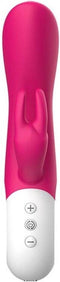 Mighty Rabbit vibrator van Liebe Kersen rood roze | oplaadbaar