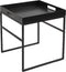 Bijzettafel Industrieel - Vierkant - Zwart