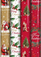 Benza KE127 - Cadeaupapier Kerst - 4 rollen 4 mtr x 70 cm - Assortiment