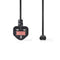 Nedis UK-Voedingskabel - UK Male - IEC-320-C7 - 2.00 m - Ja - 2x 0.75 mm² - Koper - Rond - Vernikkeld - UK - PVC - Stekkertype: UK / Type-G - 250 V AC - 3 A - Zwart