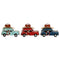 Decoratieve figuren Home ESPRIT Blauw Rood Hemelsblauw 16 x 8,5 x 10,5 cm (3 Stuks)