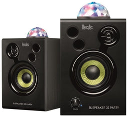 Hercules DJSpeaker 32 Party - Actieve DJ-speakers met LED-verlichting - Zwart