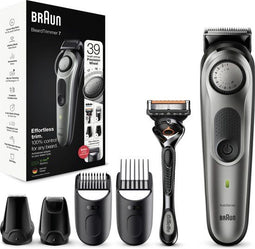 Braun Baardtrimmer 7 BT7320 - Trimmer - 39 lengte-instellingen - Zwart/Zilver