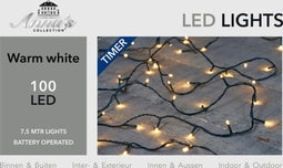 Anna's Collection LED Outdoor Kerstverlichting Met 100 Lampjes - 7,5 m - 3 Lichtsnoeren