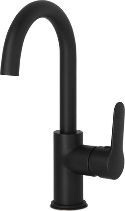 Saqu Dream - Wastafelkraan - 21 cm Hoge Draaibare Uitloop - Mat Zwart