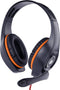 Gembird GHS-05-O - Gaming headset - Draaibare microfoon-arm - Oranje Zwart