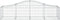 vidaXL - Schanskorven - 14 - st - gewelfd - 200x50x40/60 - cm - gegalvaniseerd - ijzer