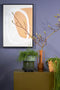 Mica Decorations Muurdecoratie Cirkel - L50 x H70 cm - Canvas - Zwart