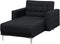 ABERDEEN - Chaise longue - Grafietgrijs - Symmetrisch - Polyester
