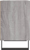 vidaXL - Nachtkastje - 40x30x50 - cm - bewerkt - hout - grijs - sonoma - eikenkleurig