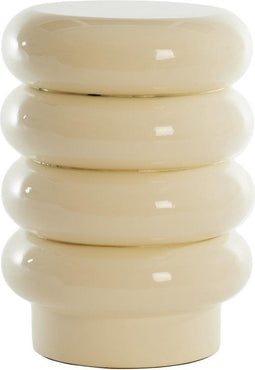 Light & Living Mirogi - Bijzettafel - Ø30cm - Crème