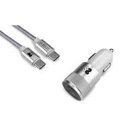 Auto oplader Subblim SUBCHG-5CPD10 Zwart Staal 20 W