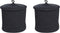 Beliani SILOPI - Mand set van 2 - Zwart - Katoen
