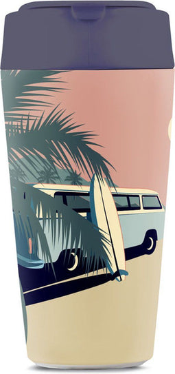 BioLoco PLA Deluxe Cup - Surfvakantie - 420ml