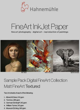 Hahnemühle Sample Pack - Creatief papier - Matt FineArt Textured (1 pack)
