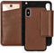 Selencia Hoesje Geschikt voor iPhone Xs / X Hoesje Met Pasjeshouder - Selencia Surya 2-in-1 Uitneembare Vegan Lederen Bookcase - Bruin