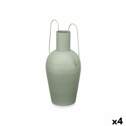 Vaas Met handvatten Groen Staal 24 x 45 x 18 cm (4 Stuks)