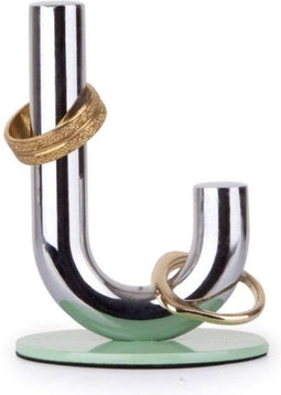 Umbra ringhouder Geo - Chroom - Mint groen