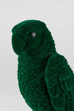 Bold Monkey Papagaailamp - LED - Fluweel & PVC - 17 x 19 x 33cm - Zwart