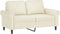vidaXL - Tweezitsbank - 120 - cm - fluweel - crèmekleurig