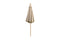 Feel Furniture - Luxe Eikenhouten Parasol met Olefin Stof - 3 Meter - Donker Beige