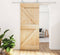 vidaXL - Schuifdeur - met - beslag - 85x210 - cm - massief - grenenhout