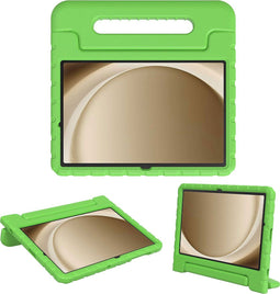 imoshion Samsung Galaxy Tab A9 Plus - Kidsproof Backcover - Schokabsorberend met handvat - Groen