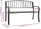 vidaXL - Tuinbank - 120 - cm - staal - grijs