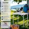 tectake® Campingtafel - Opvouwbaar - Weerbestendig - 75x55x60cm - Grijs