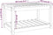vidaXL Tuintafel 82,5x50,5x45 cm massief grenenhout honingbruin