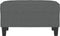 vidaXL - Voetenbank - 70x55x41 - cm - stof - donkergrijs