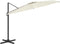 vidaXL - Zweefparasol - met - aluminium - paal - 400x300 - cm - zandwit