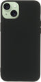 Mobiparts iPhone 15 Plus - Silicone Cover - Soft-touch - Zwart