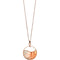 Skagen Dames - Ketting - Rosékleurig roestvrij staal met parelmoer - 70 cm