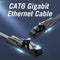 Vention CAT 6 UTP Netwerk Kabel - Platte - Vergulde RJ45 - Zwart - 10 meter