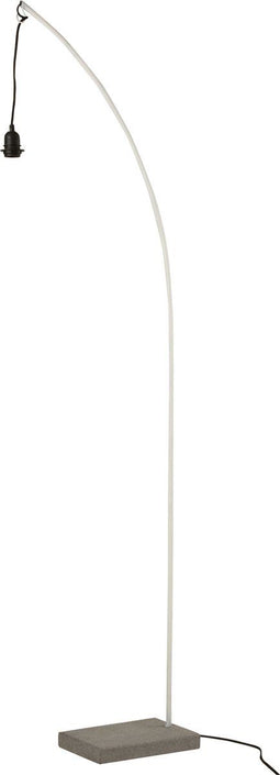 J-Line Voet Lamp Ijzer/Beton Wit/Grijs