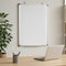 BRASQ Whiteboard 60x90 cm - Magnetisch - Accessoires set (markers wisser magneten) - Wit